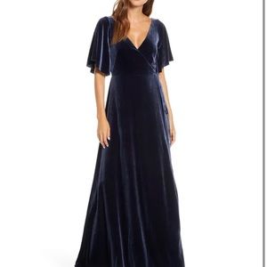Jenny Yoo sz 6 ‘Marin’ Velvet Dress - French Blue